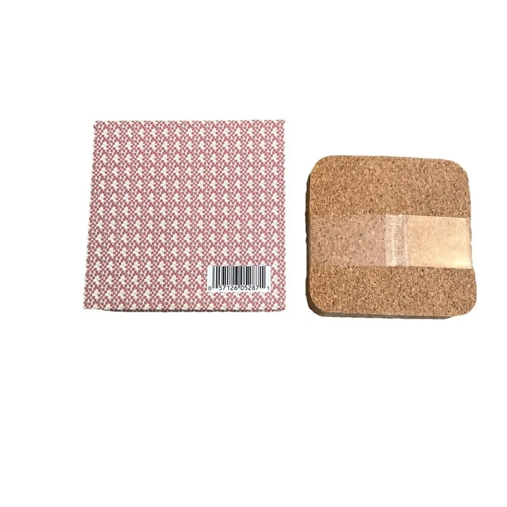 Teddy Bear Set 6 Corked Back Coasters Keepsake Box New Water Resistant Country
